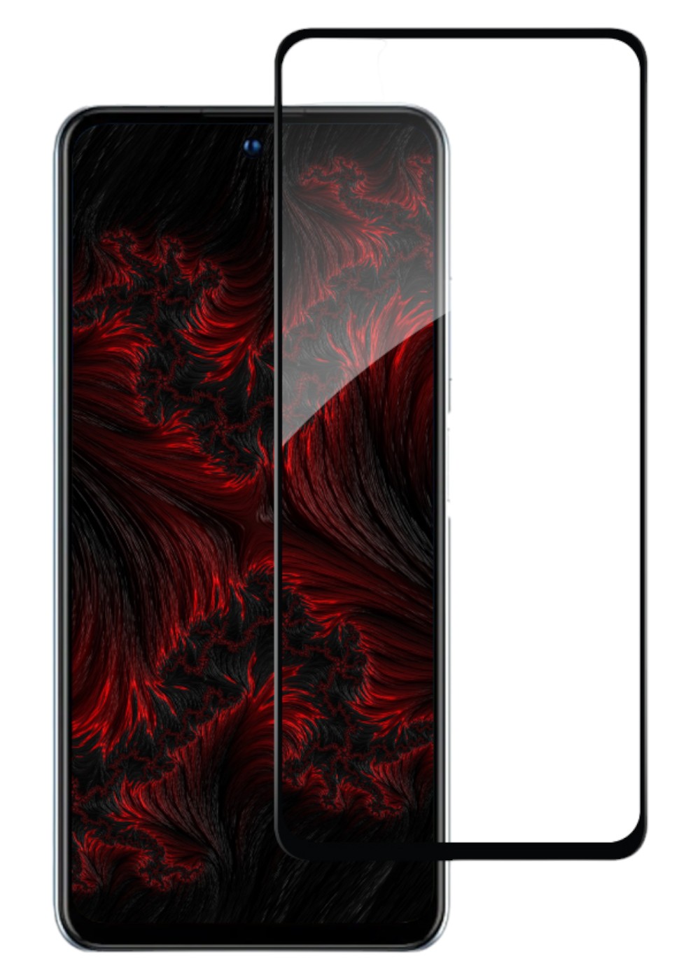 Защитное стекло для смартфона Intaleo Full Glue for ZTE V40S Black (1283126575693) - Фото 1