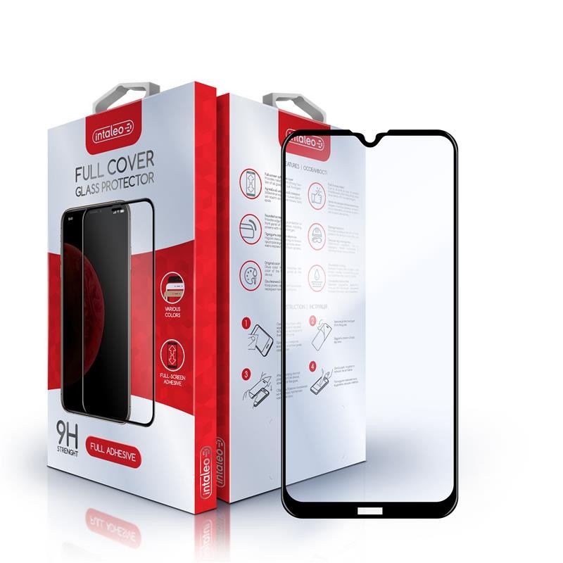 Защитное стекло для смартфона Intaleo Xiaomi Redmi Note 8 Full Glue Black (1283126496349) - Фото 1