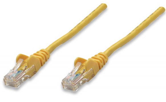 Кабель патч-корд Intellinet UTP Cat.5e 1м Yellow (318969) - Фото 1