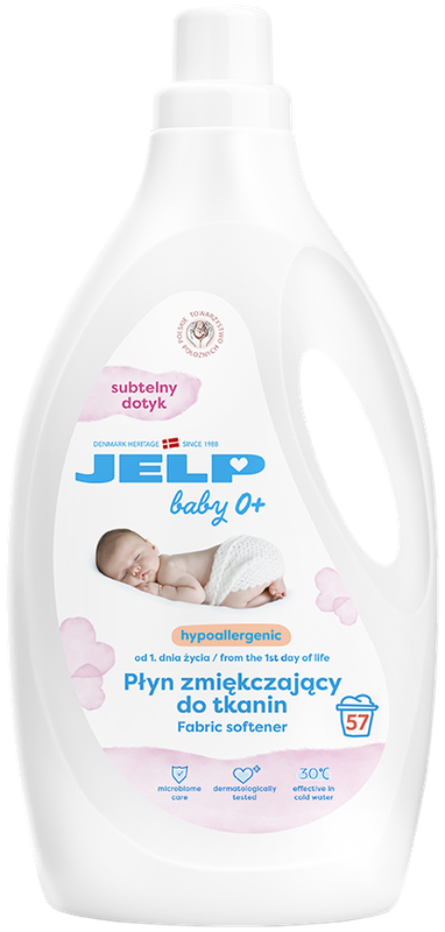 Ополаскиватель для белья JELP Baby 0+ Гипоаллергенный Тонкое Прикосновение 57 стирок, 2 л. (98047) - Фото 1