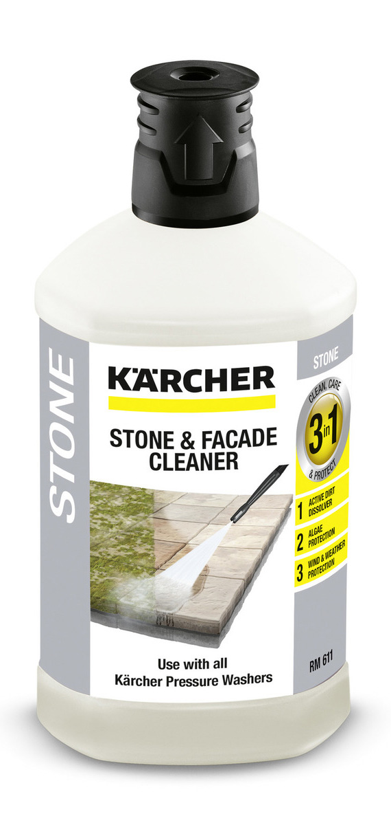 Шампунь для минимойки Karcher средство для очистки камня 3-в-1 Plug-n-Clean, 1 л (6.295-765.0) - Фото 1
