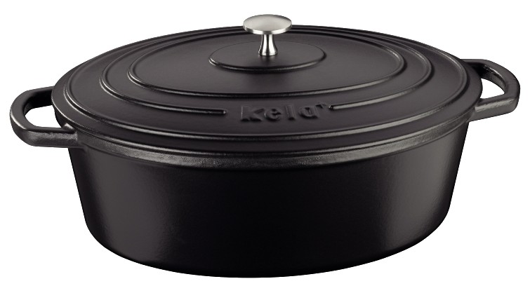 Кастрюля Kela Calido 33х26х12 см 6 л Black (12473) - Фото 1