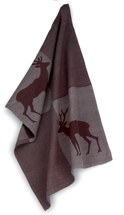 Полотенце кухонное Kela Henrik Hirsch Dark Grey 70х50 см (12295) - Фото 1