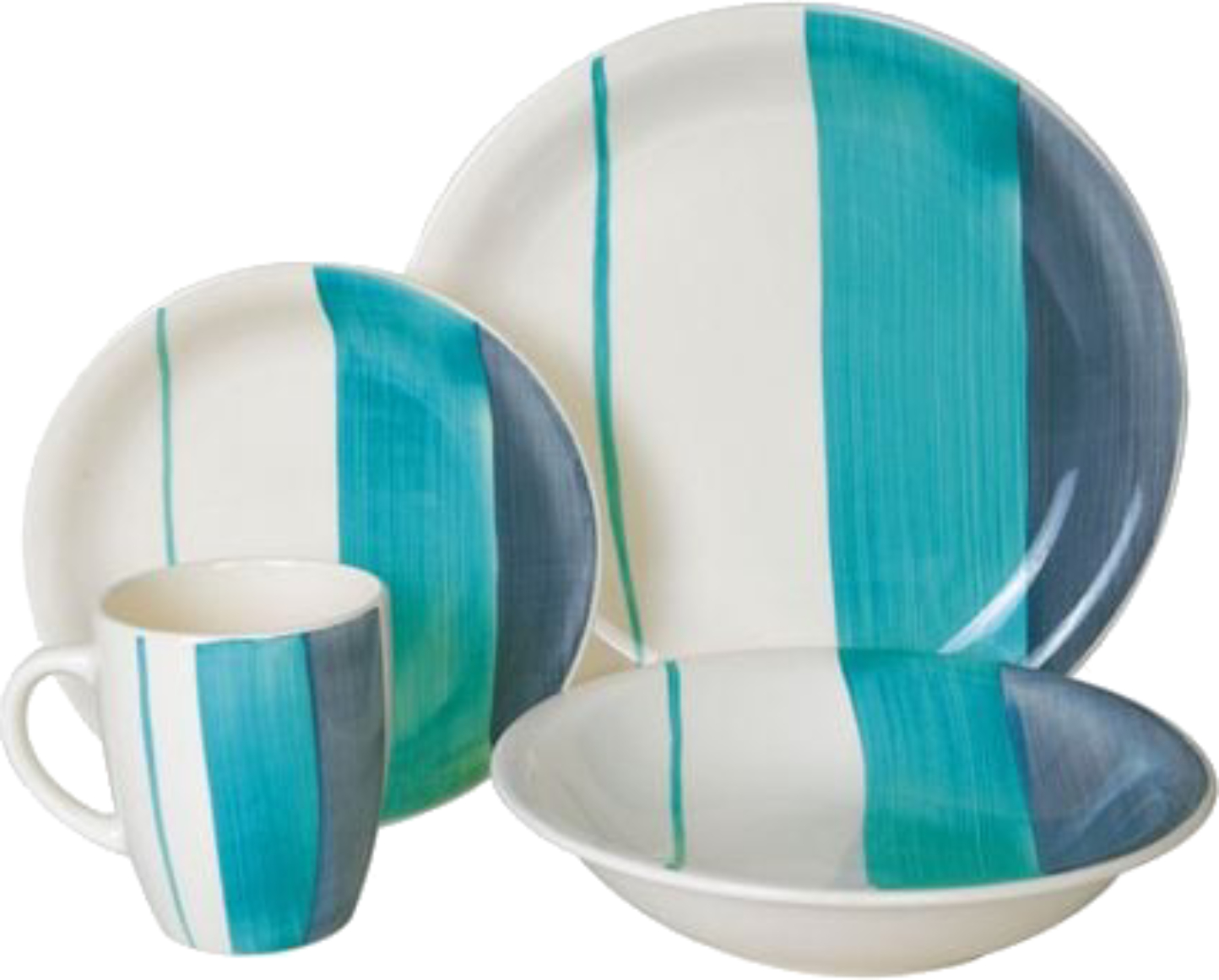 Столовый сервиз Keramia Blue Turquoise 4 пр. (24-237-100) - Фото 1
