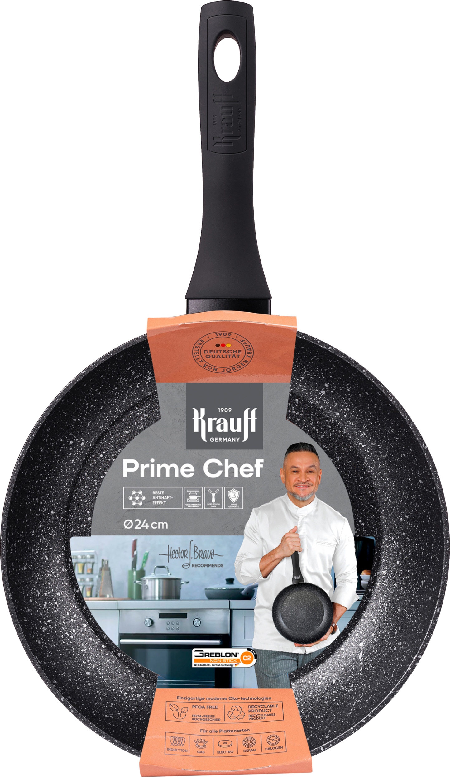 Уцінка - Сковорода універсальна Krauff Prime Chef 24 см (25-45-208) - Фото 1