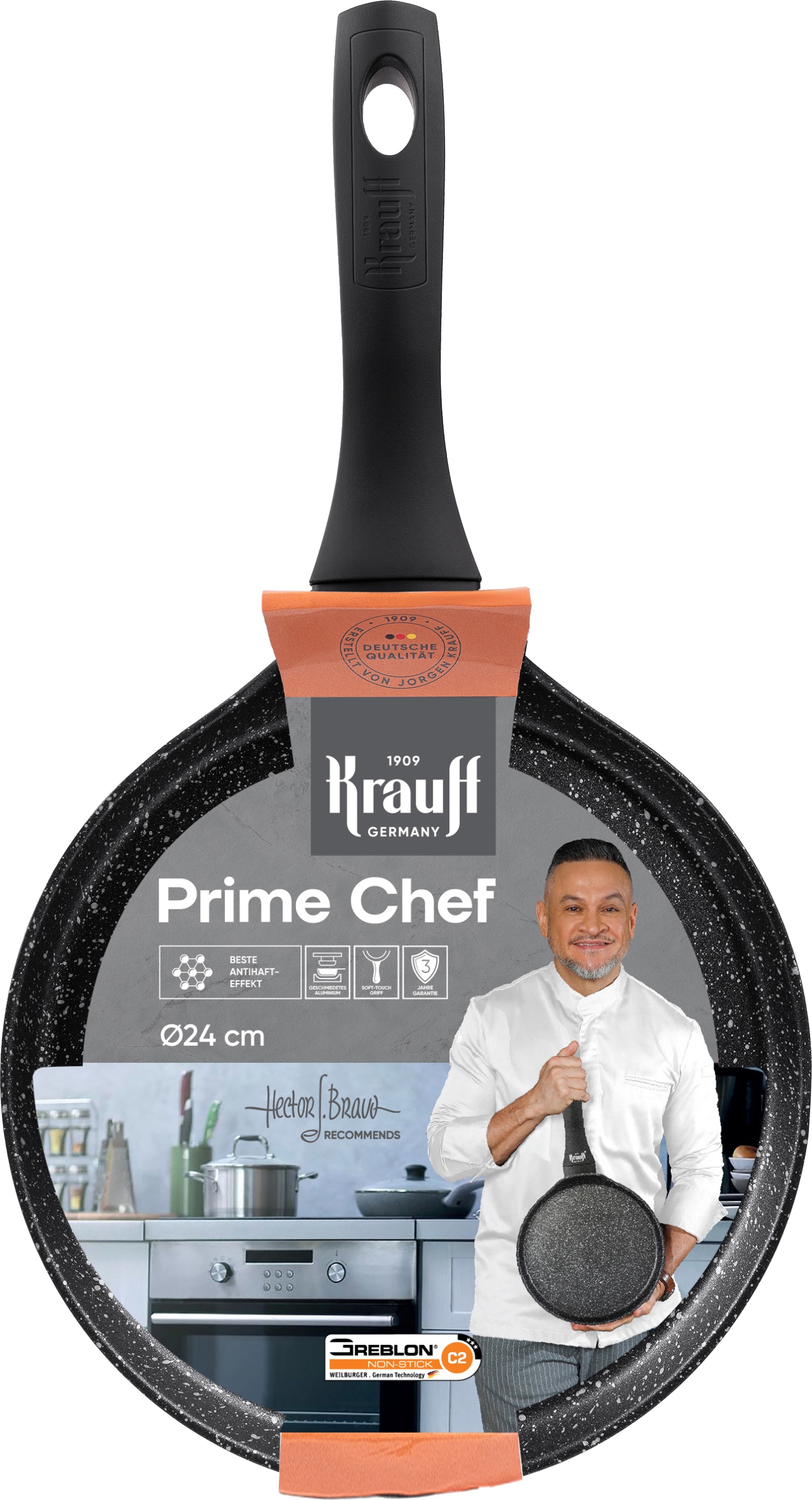 Уценка - Сковорода для блинов Krauff Prime Chef 24 см (25-45-211) - Фото 1