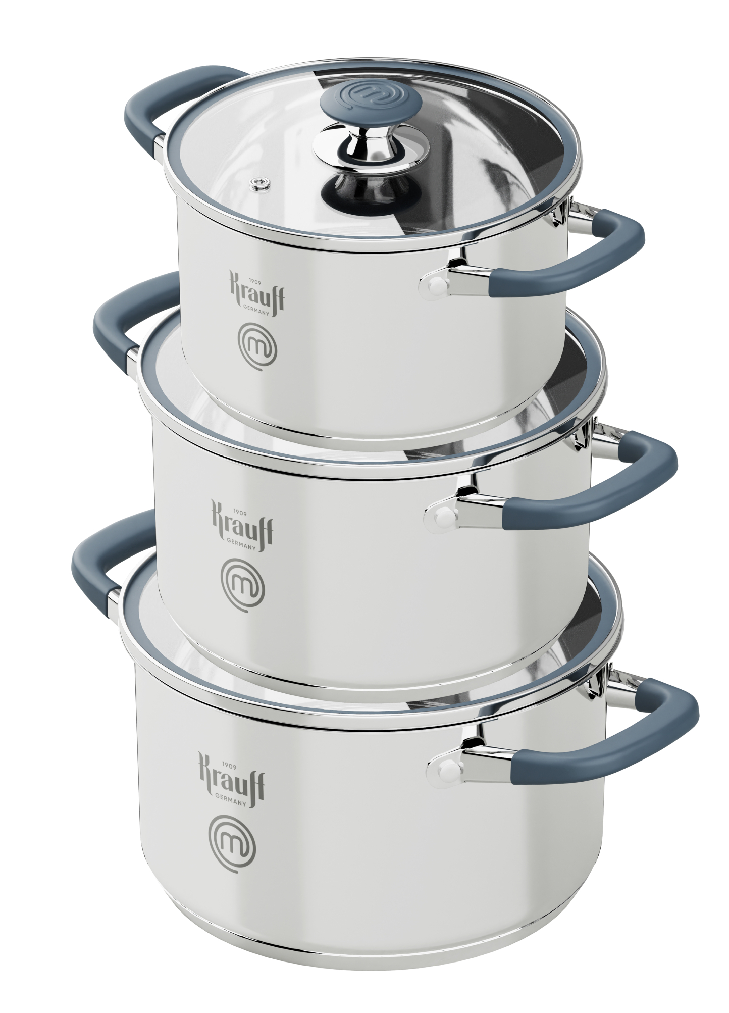 Набір каструль Krauff PROFI 6 пр. (26-238-089) - Фото 1