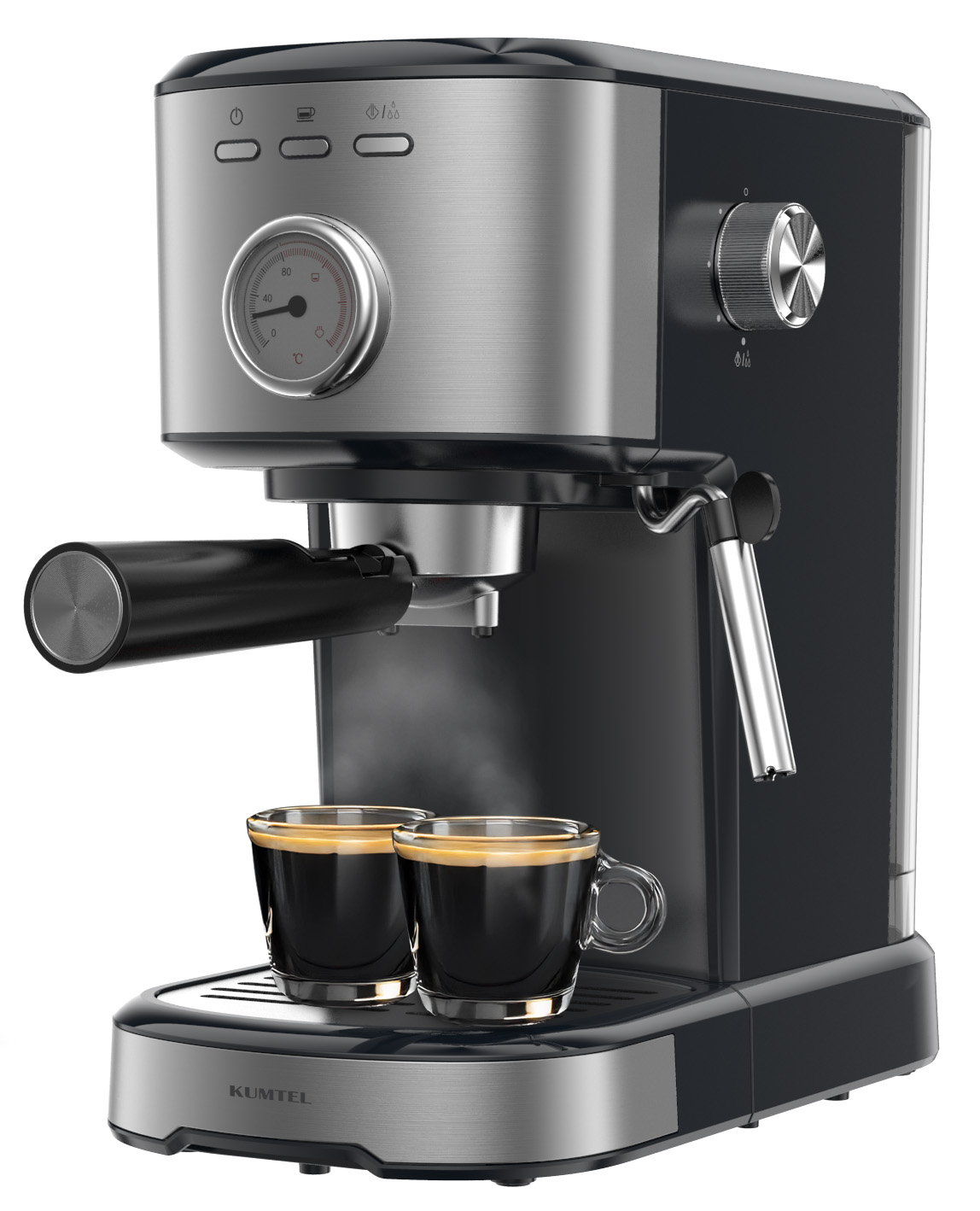 Купить Кофеварка рожковая Kumtel HCM-04 Black - Фото 1 Кофеварка рожковая Kumtel HCM-04 Black - Фото 1