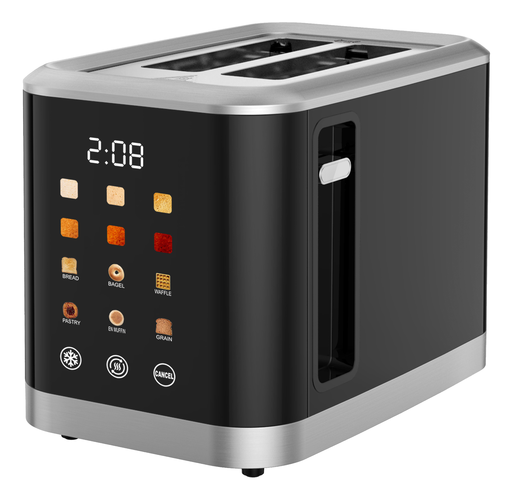 Тостер Kumtel HTS-03 INOX & BLACK - Фото 1