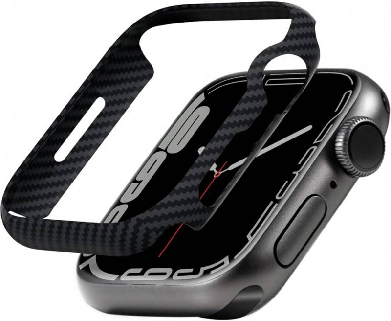 Чехол-бампер для смарт-часов Pitaka Air Case Black/Grey for Apple Watch 9/8/7 45mm (KW2002A) - Фото 1