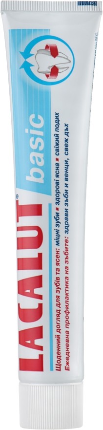 Зубная паста Lacalut basic 75 мл (4016369696590) - Фото 1