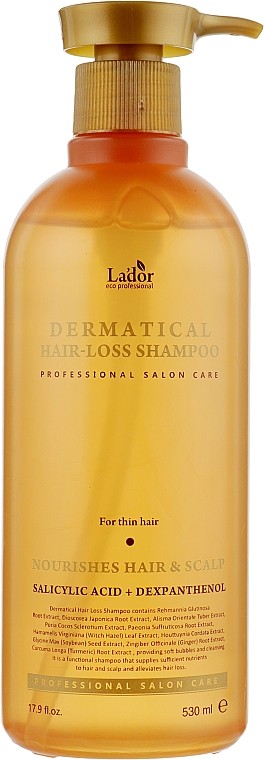 Шампунь жіночий Lador Dermatical Hair-Loss 530 мл (8809353531924) - Фото 1
