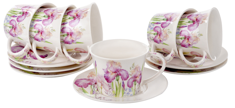 Набір чашок Lefard Іриси 250 мл 12 пр. (924-781) - Фото 1