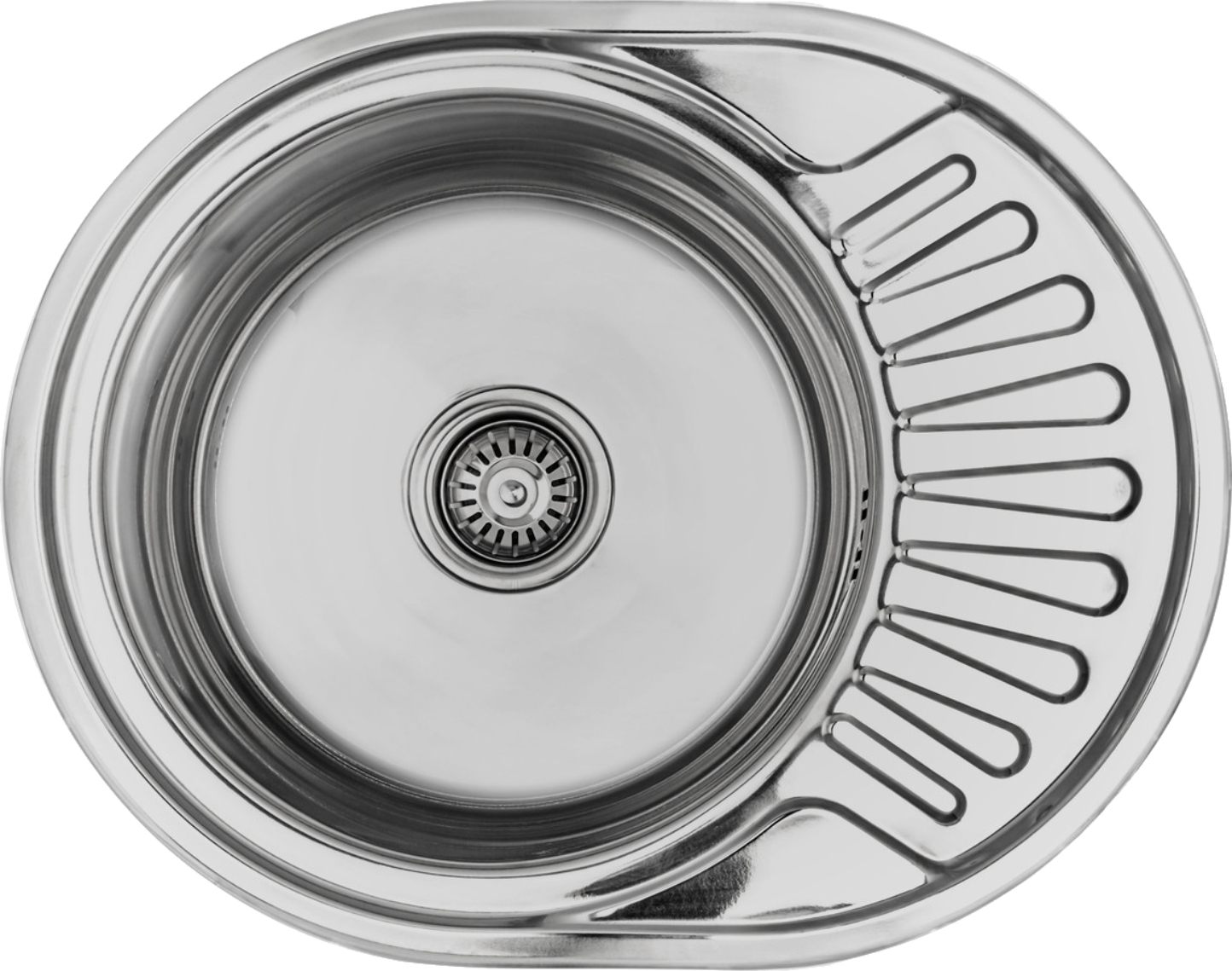 Мойка кухонная Lemax нерж. сталь хром + сифон (LE-5002 CH) - Фото 1