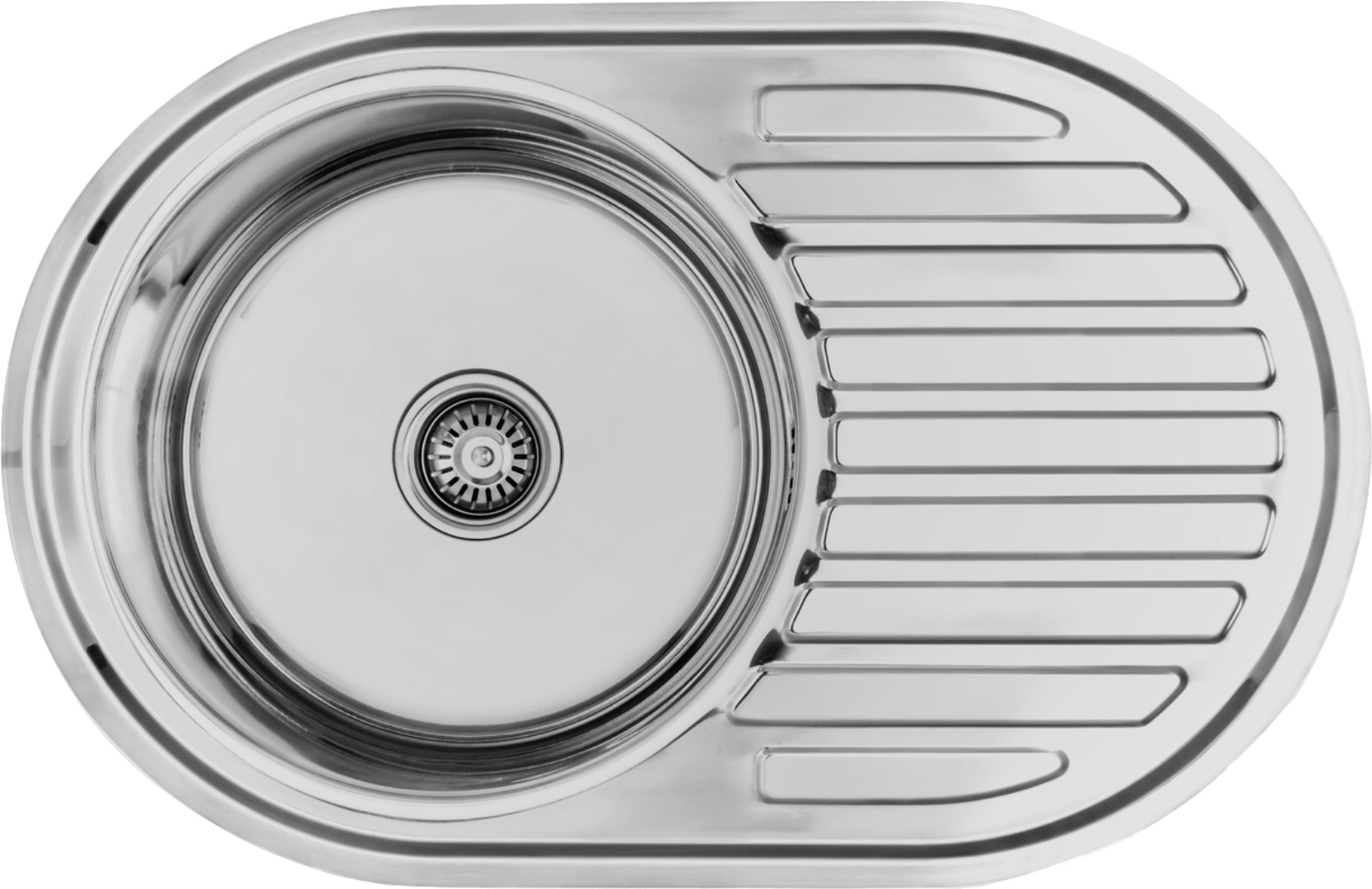 Мийка кухонна Lemax нерж. сталь хром + сифон (LE-5003 CH) - Фото 1