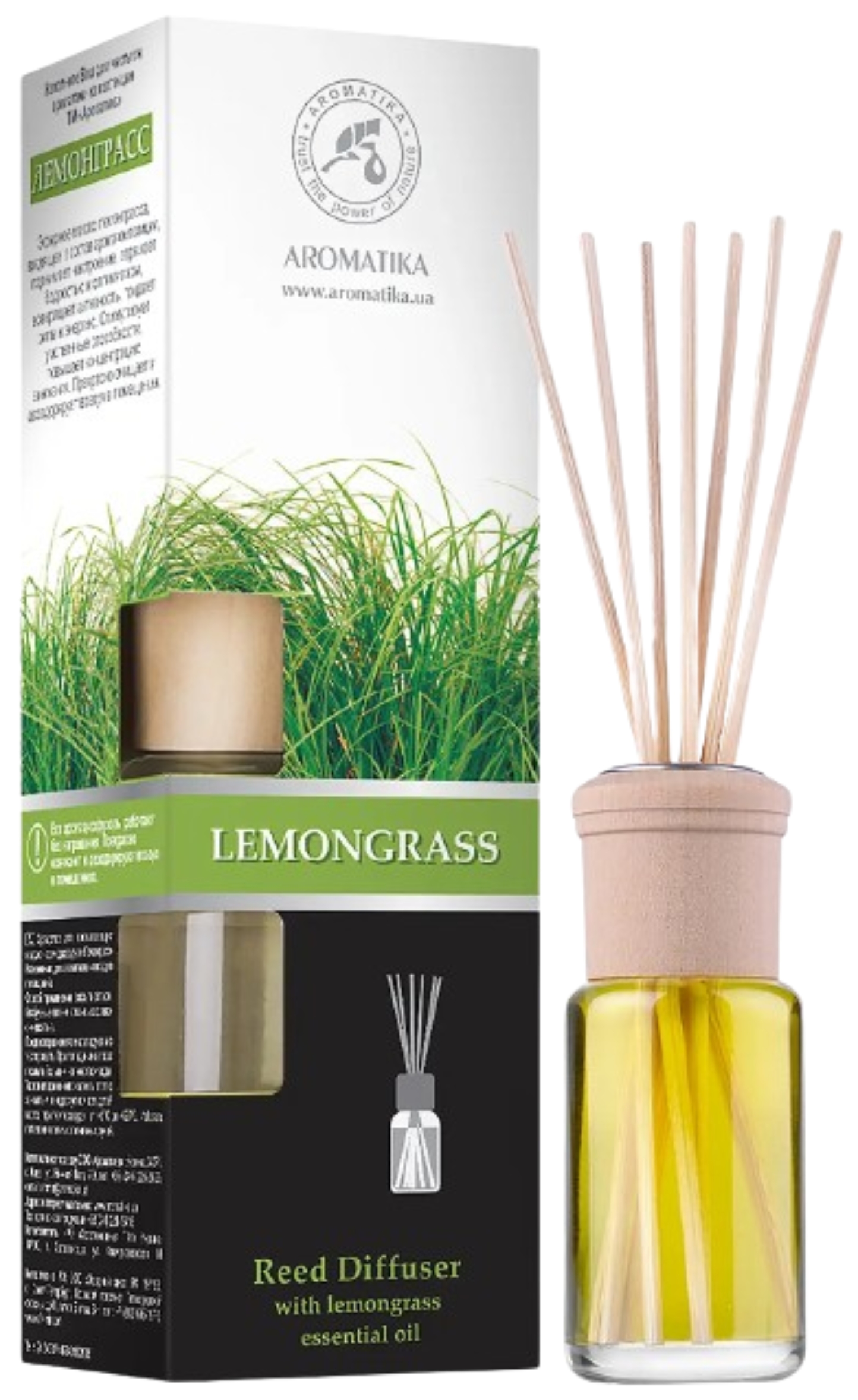 Аромадиффузор Ароматика Лемонграс (Lemongrass) 50 мл (4820177027220) - Фото 1