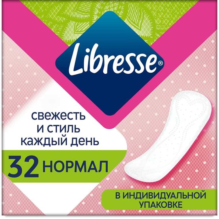 Прокладки ежедневные Libresse Daily Fresh Normal 32 шт. (7322540758191) - Фото 1