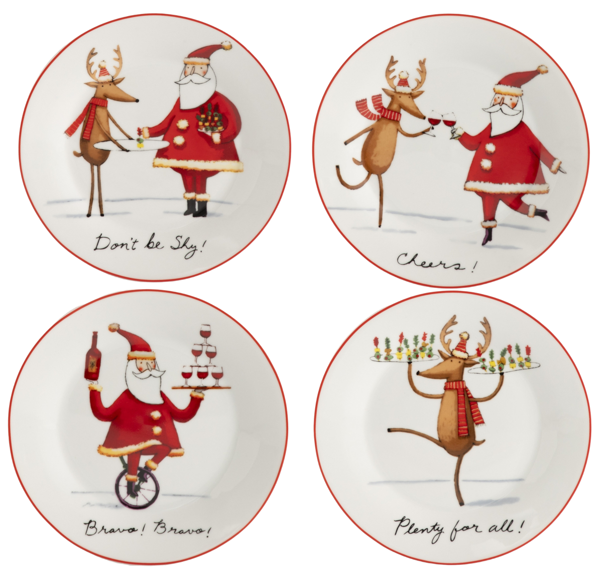 Набір тарілок Limited Edition NY PARTY 4х19 см в асортименті (TRSC-HD5025-4P06) - Фото 1