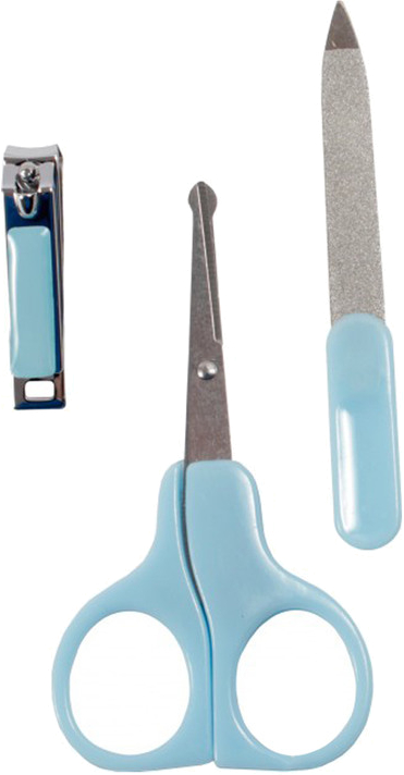 Набор детских маникюрных принадлежностей Lindo в футляре "Ellit", голубой (Lі 801 гол) - Фото 1