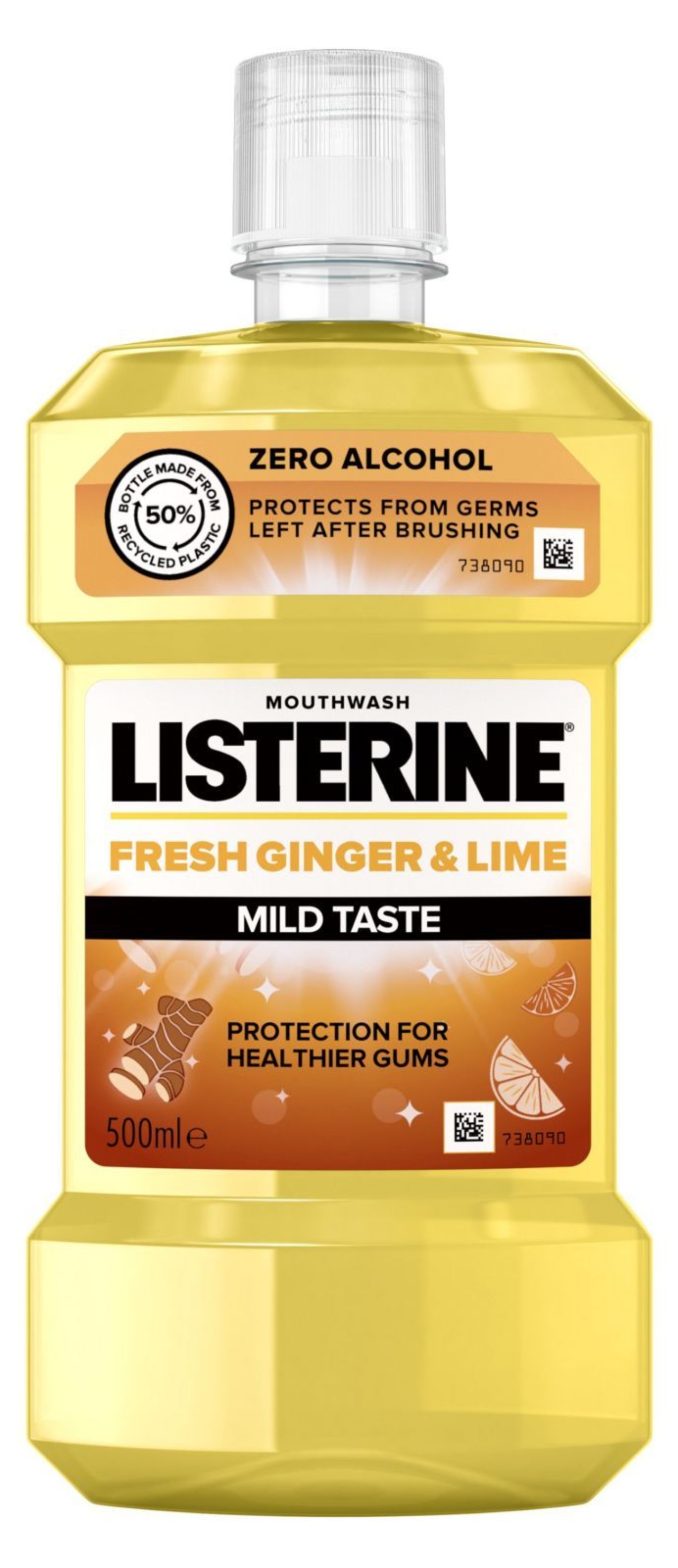 Ополаскиватель для полости рта Listerine Свежесть Имбиря и Лайма 500 мл (3574661562056) - Фото 1