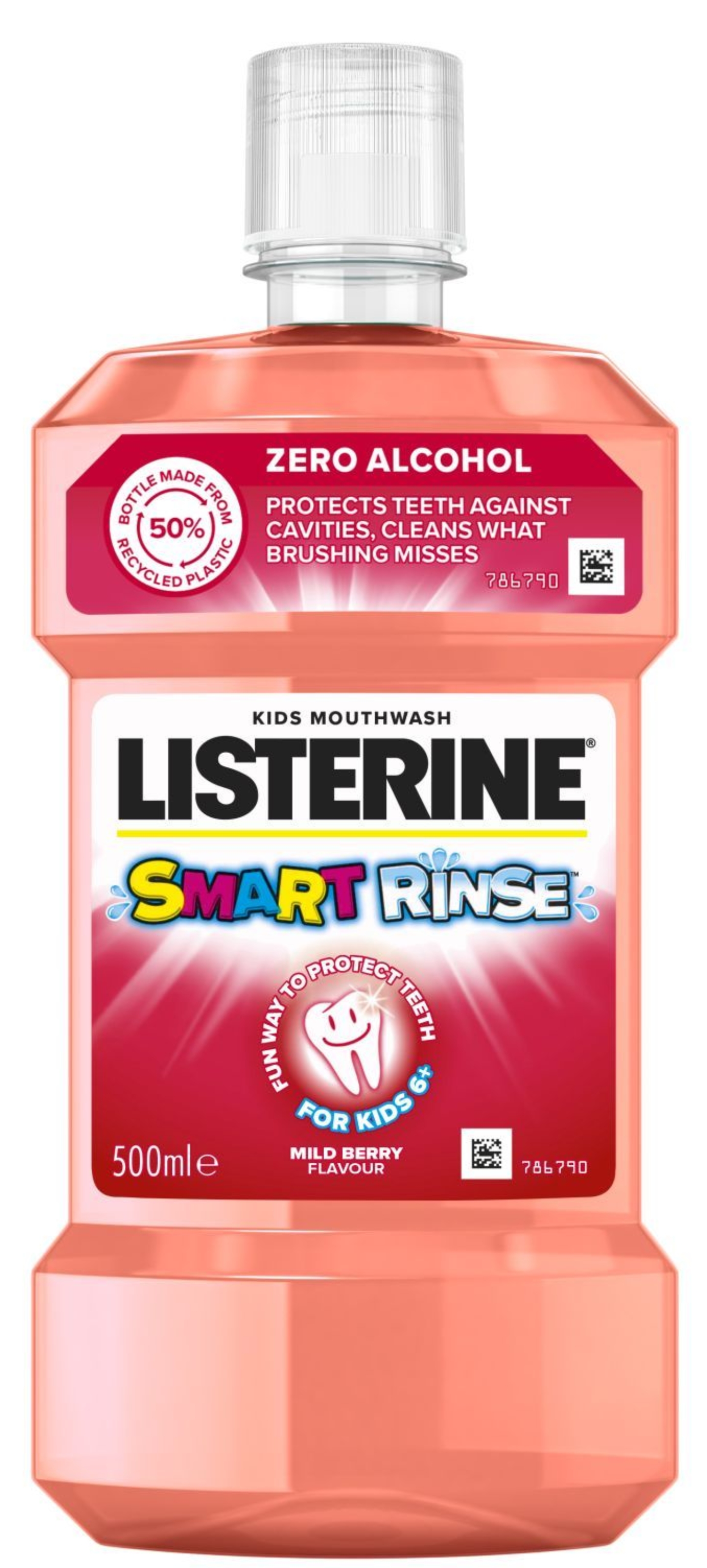 Ополаскиватель для полости рта Listerine SMART RINSE 500 мл (3574661787190) - Фото 1