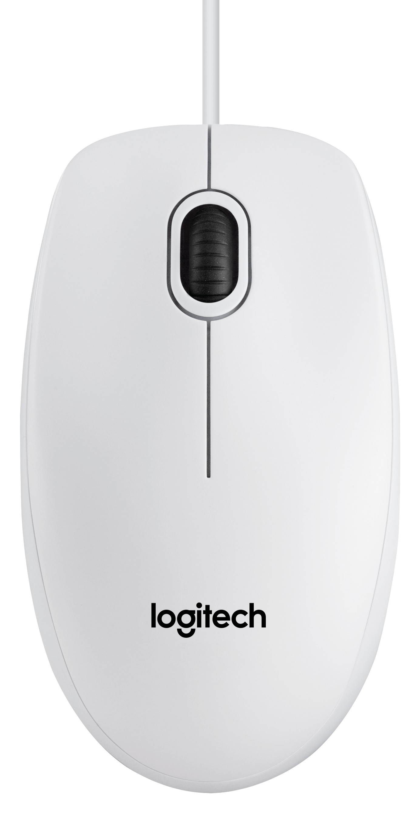 Мышь компьютерная Logitech B100 White (910-003360) - Фото 1