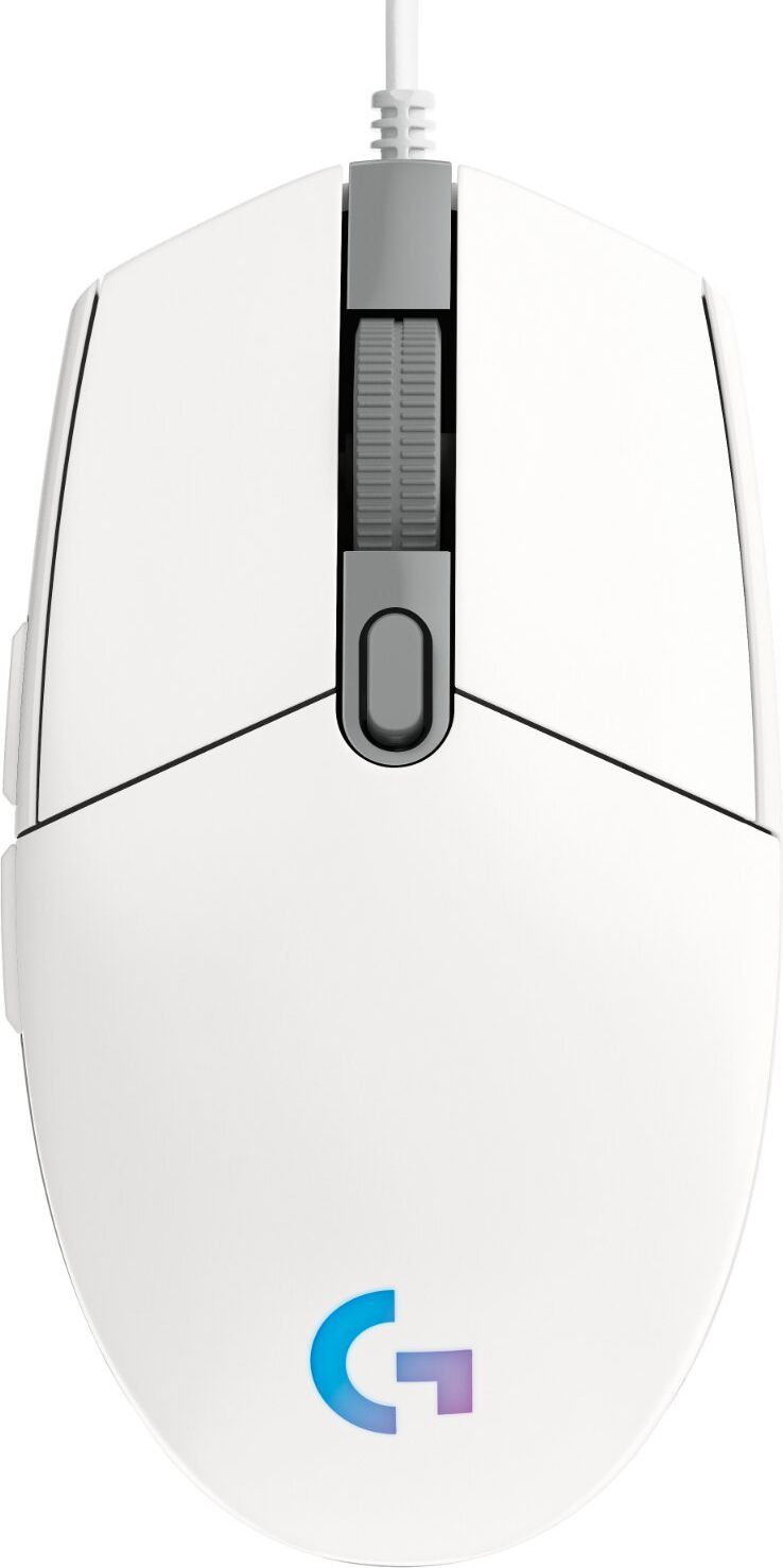 Мышь проводная Logitech G102 Lightsync White - Фото 1