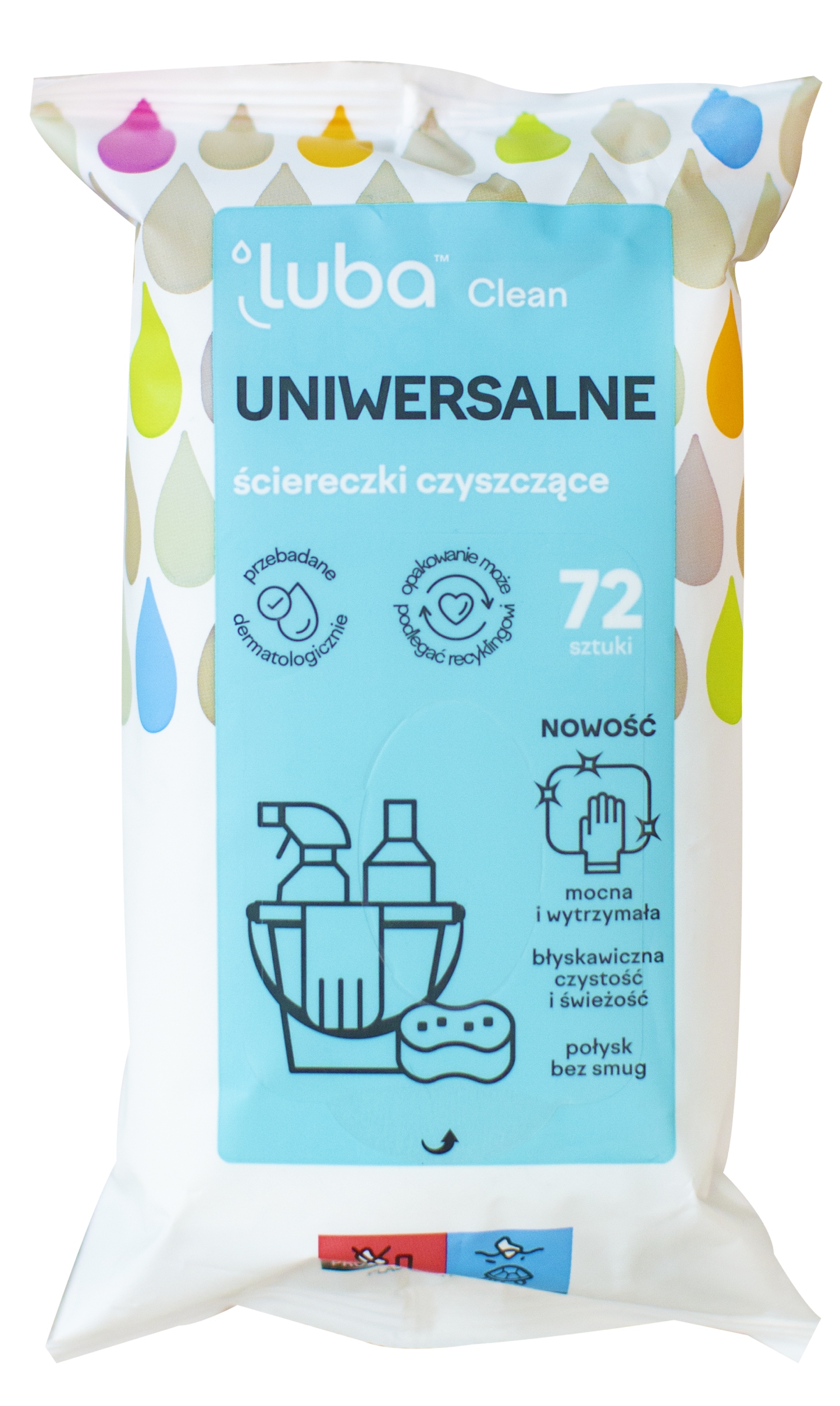 Салфетка бытовая Luba CLEAN для уборки 72 шт. (LCWW72) - Фото 1