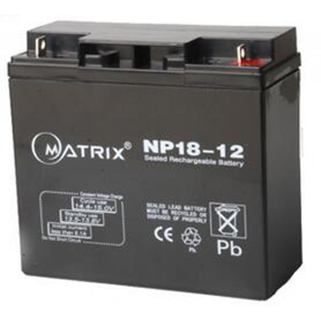 Аккумулятор для ИБП Matrix 12V 18AH (NP18-12) - Фото 1
