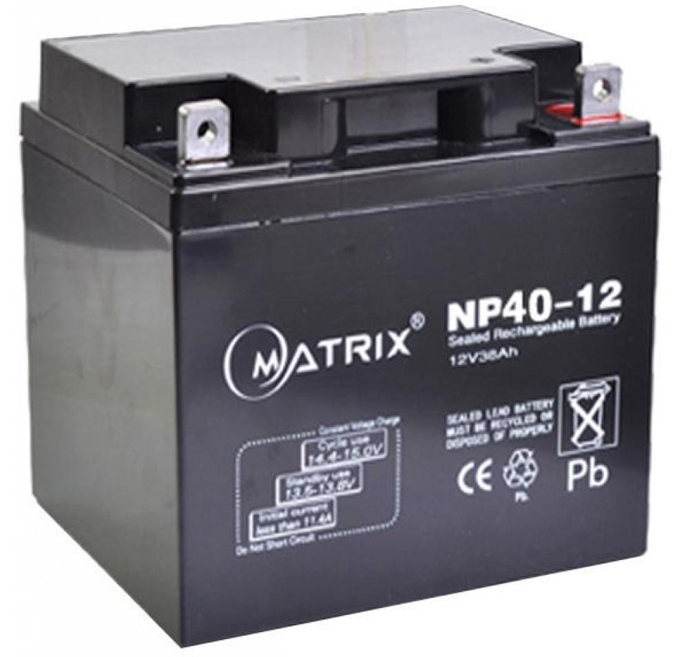 Аккумулятор для ИБП Matrix 12V 40AH (NP40-12) - Фото 1