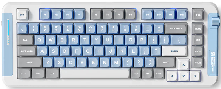 Клавиатура беспроводная игровая MCHOSE X75 Blue/Grey (MC-X75-18) - Фото 1