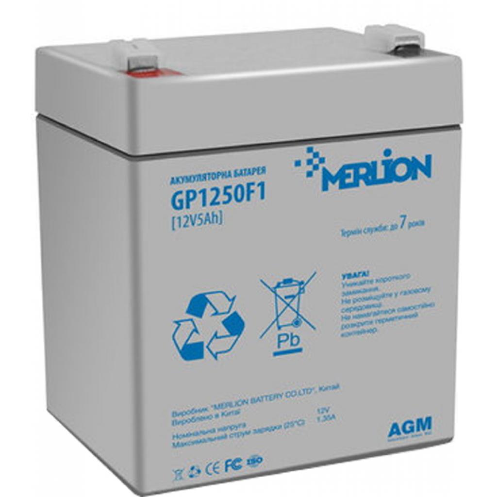 Аккумулятор для ИБП Merlion 12V-5Ah (GP1250F1) - Фото 1