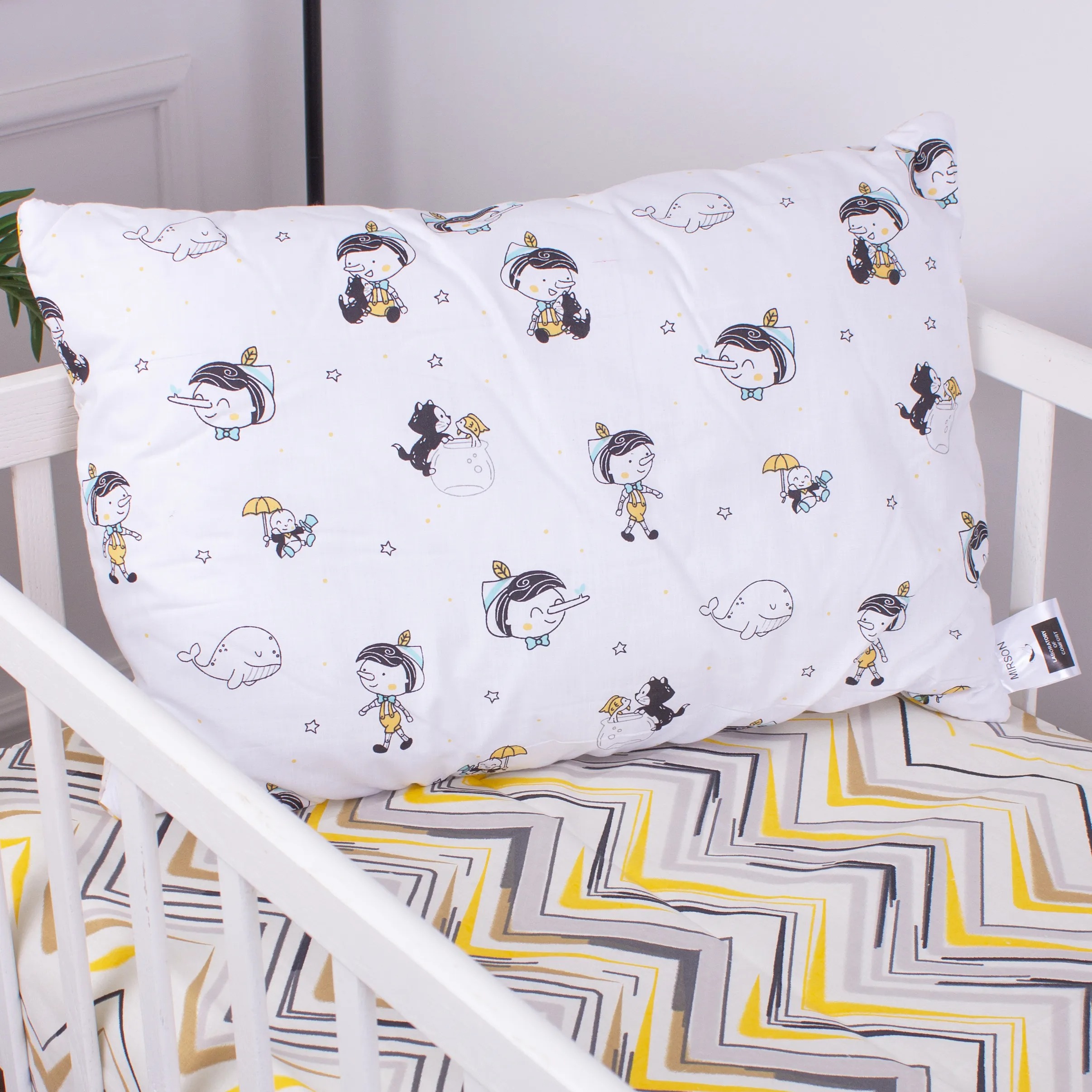 Подушка стандартная MirSon №3821 Kids Time 18-0003 Pinokio (2200007028832) - Фото 1