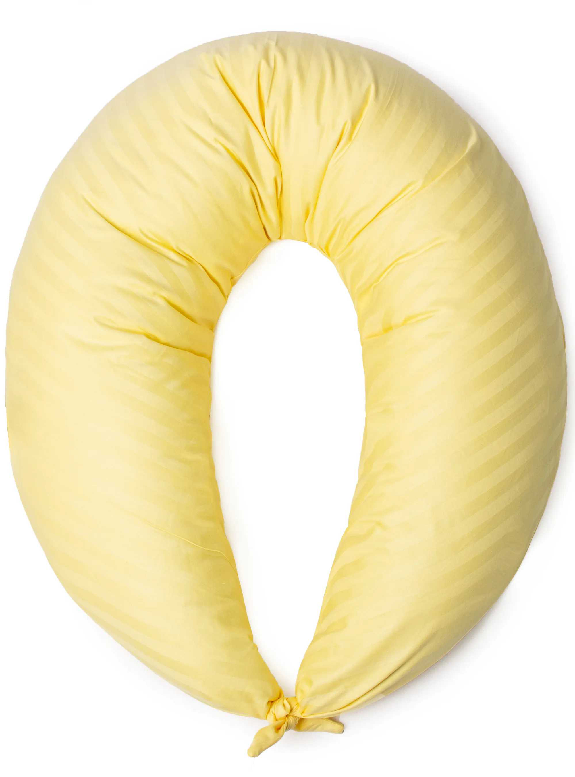 Подушка для годування MirSon №10129 Satin Stripe 30-0003 Intense Yellow (2200007216246) - Фото 1