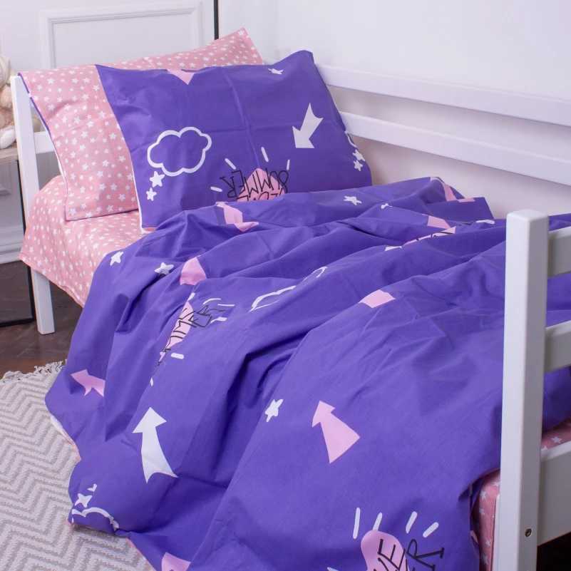 Комплект постельного белья детский MirSon 143х210 см Kids Time №137 Nina 2 Бязь (2200007074778) - Фото 1