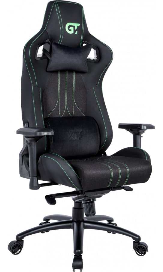 Купить Кресло для геймеров GT Racer X-8006 Fabric Black/Green - Фото 1 Кресло для геймеров GT Racer X-8006 Fabric Black/Green - Фото 1