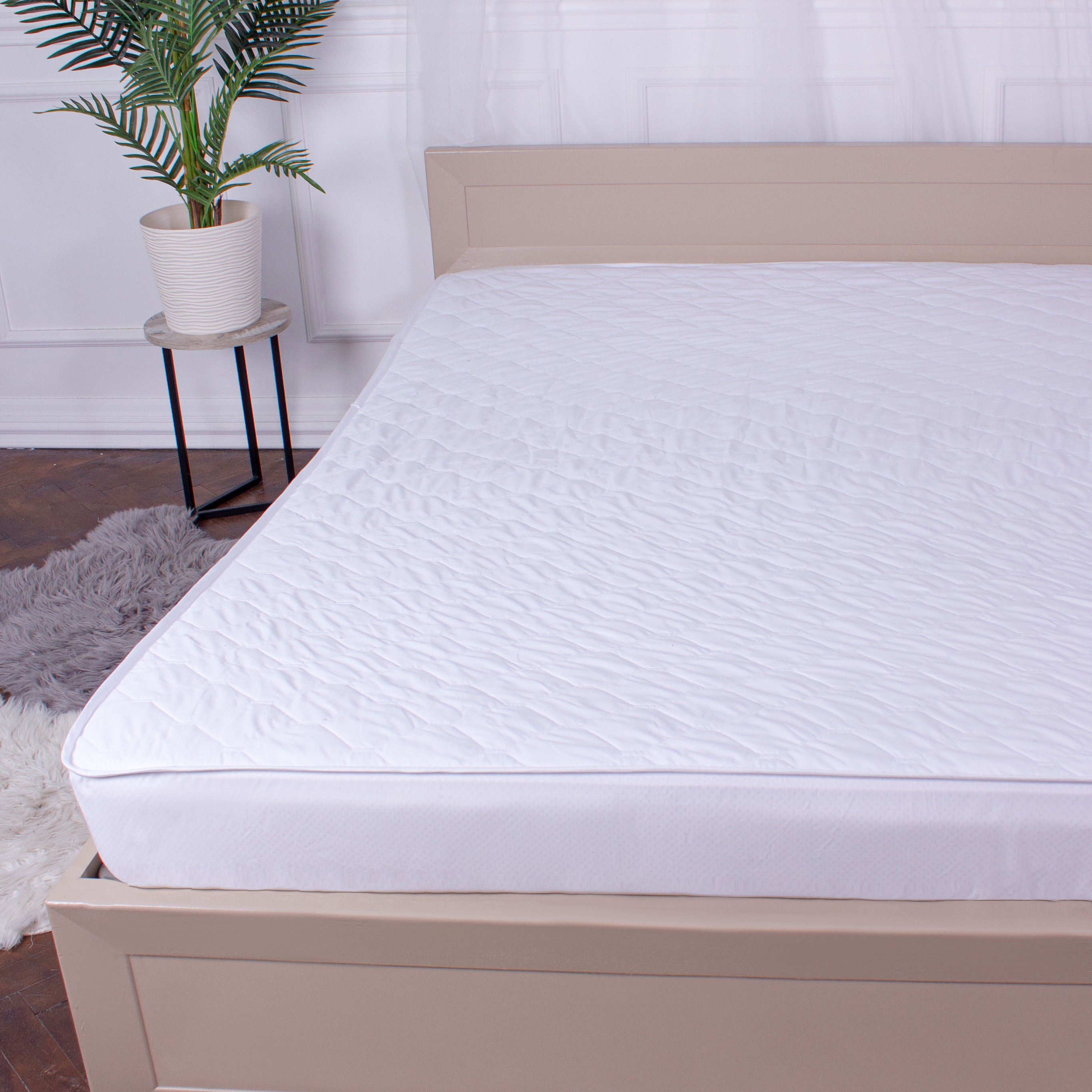 Наматрасник MirSon Woollen Двусторонний Aloe Vera 243 160x200 см (2200000336606) - Фото 1
