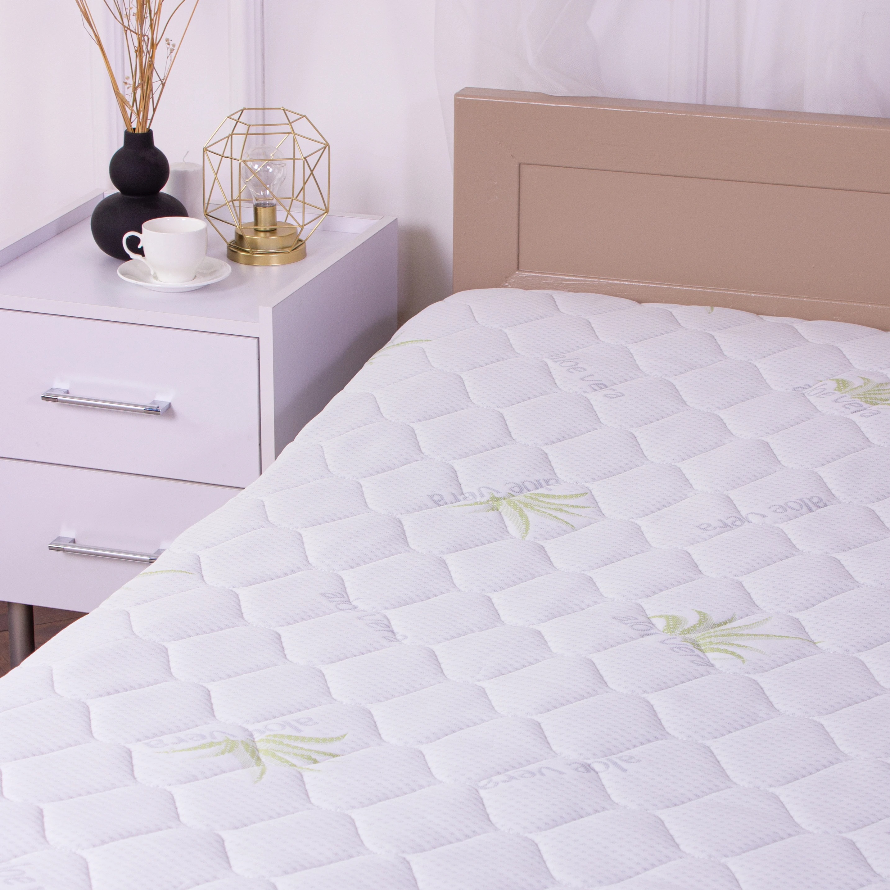 Наматрасник детский MirSon №1010 Alberto Wool Aloe Vera 70х130 см (2200001494923) - Фото 1