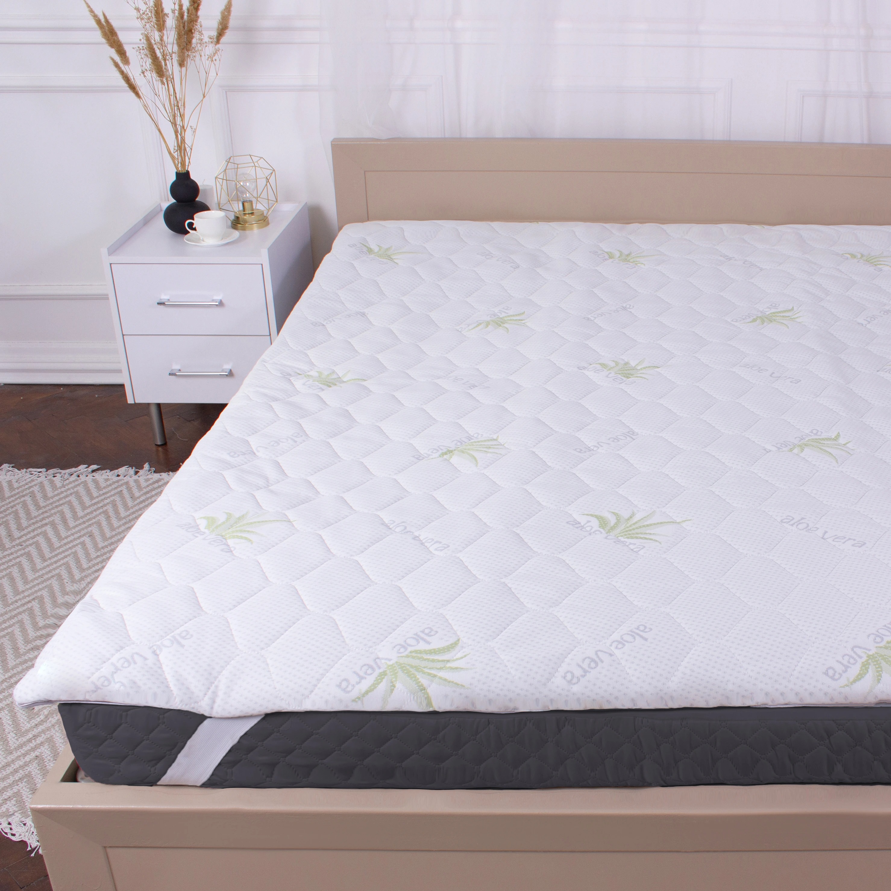 Наматрасник детский MirSon №1038 Alberto Silk Seasons Aloe Vera 70х140 см (2200001505537) - Фото 1