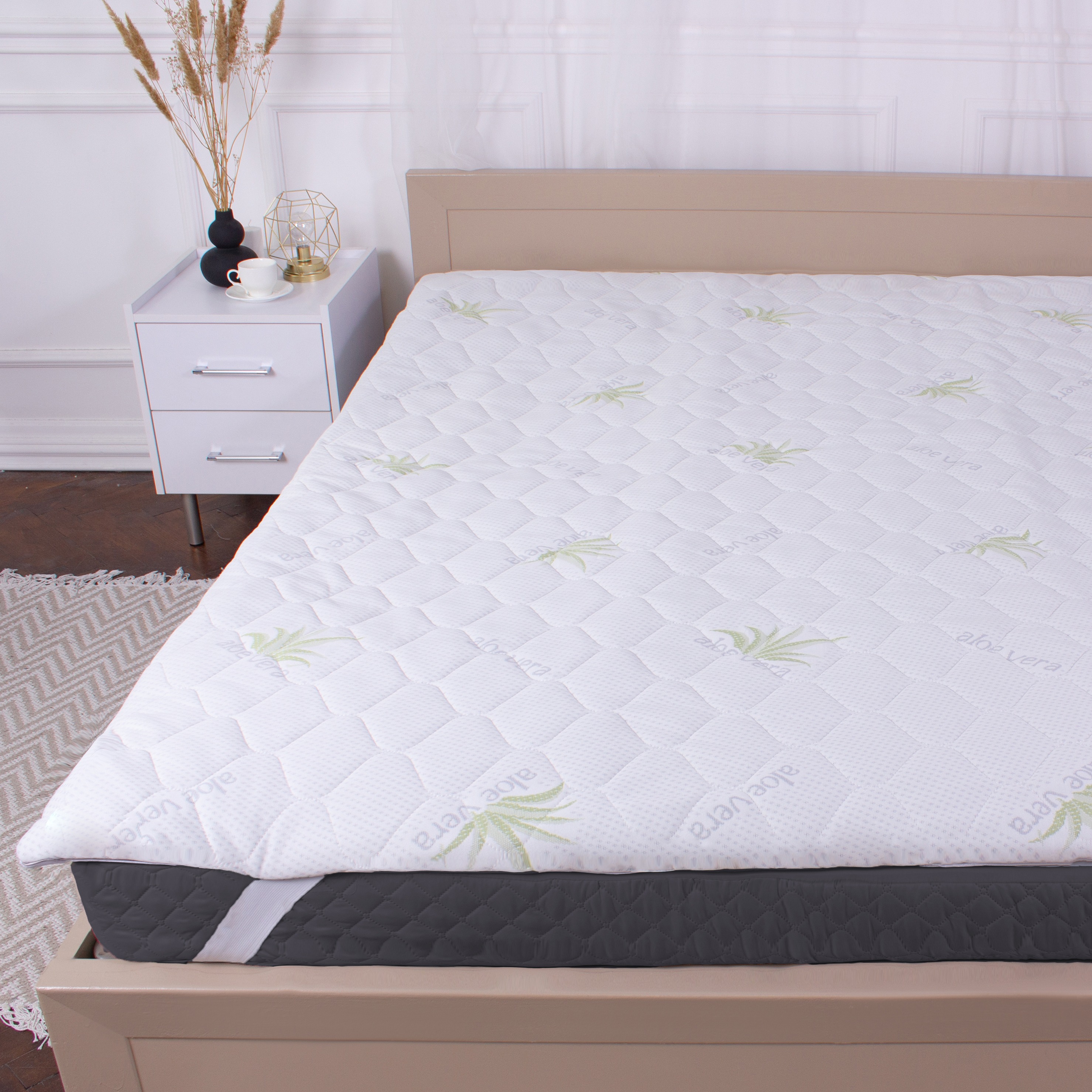 Наматрасник детский MirSon №1048 Alberto Тенсель (Modal) Aloe Vera 70х130 см (2200001508279) - Фото 1