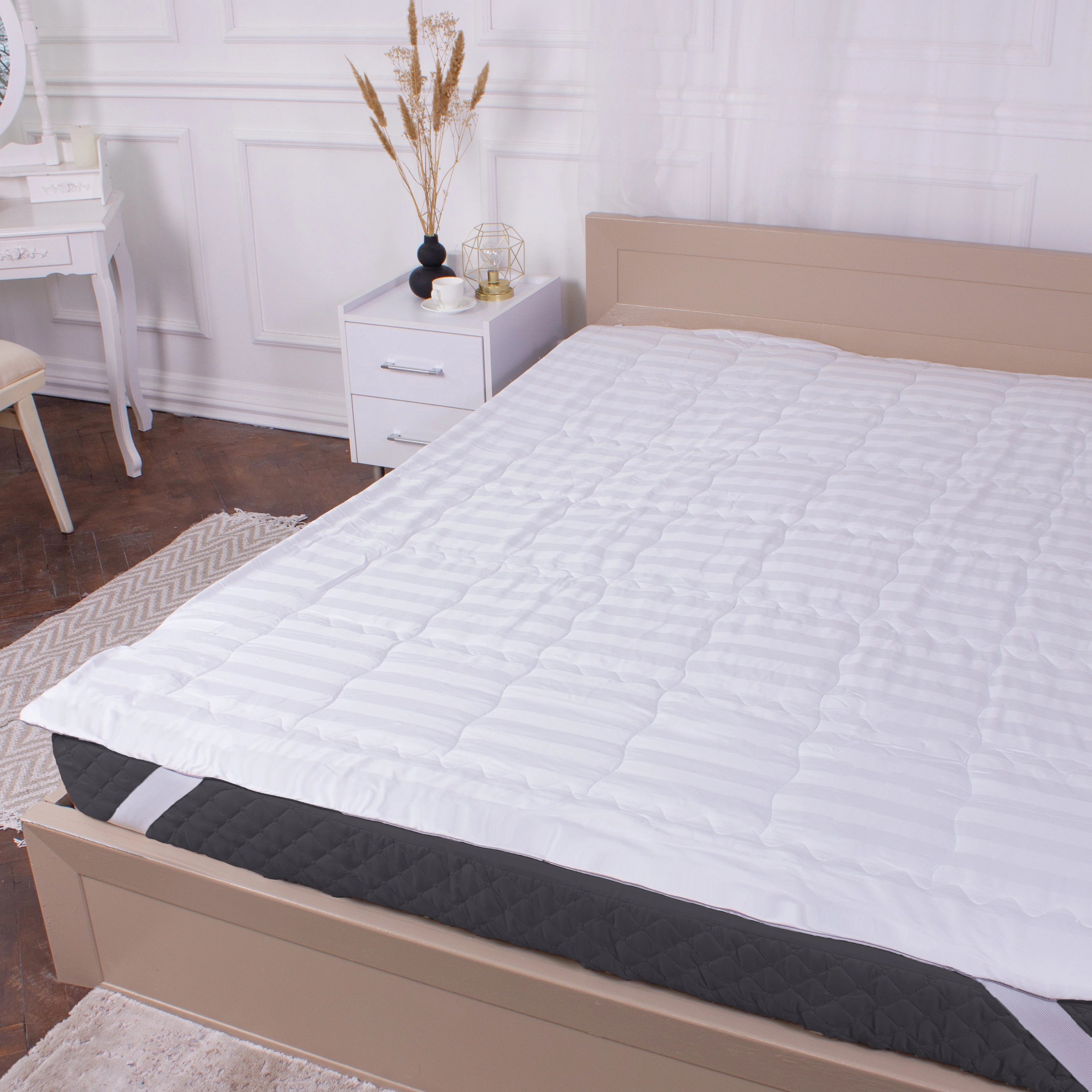 Наматрасник MirSon Royal Pearl Тенсель (Modal) Waterproof 317/3 150x200 см (2200000379764) - Фото 1