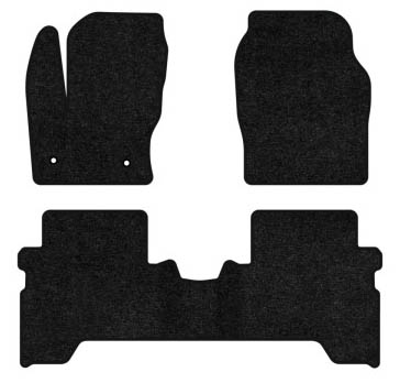 Коврики ворсовые в салон авто EVAtech Standard для Ford C-Max (C344) (2 clips) 2010-2019 2 поколение Minivan EU черный кант FD12377Z3FC2VEB - Фото 1