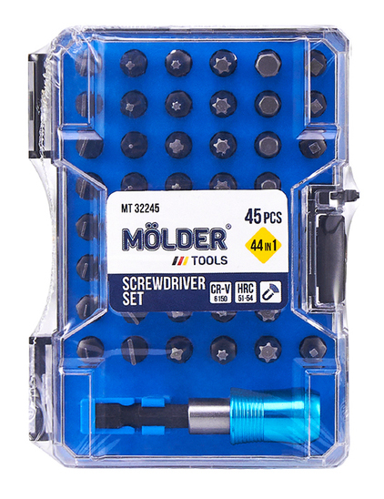 Набор торцевых головок Molder 45 шт. (MT32245) - Фото 1