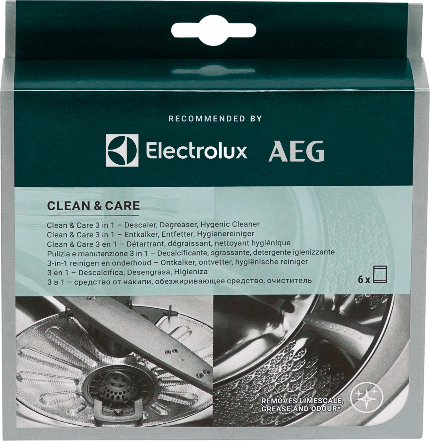 Средство от накипи для стиральных и посудомоечных машин Electrolux 3 в 1, M2GCP601, 6 шт x 50 г - Фото 1