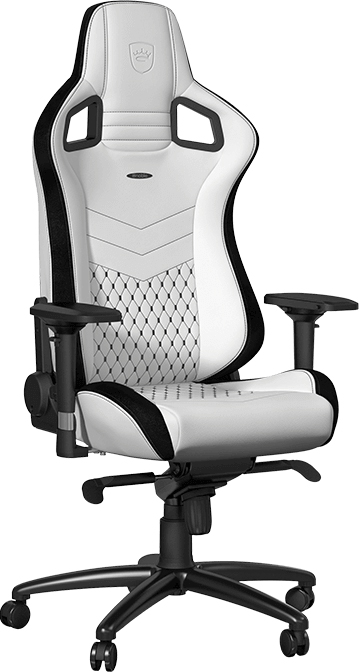 Кресло для геймеров Noblechairs EPIC White/Black - Фото 1
