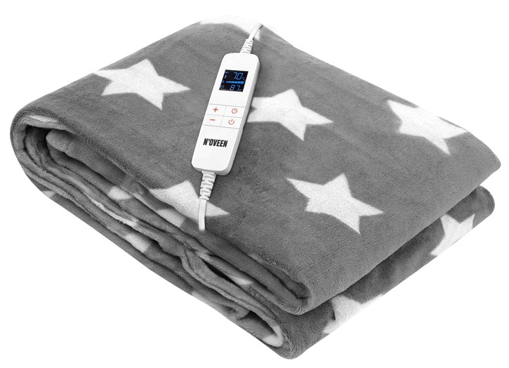 Электроодеяло Noveen EB750 Grey Star super soft - Фото 1