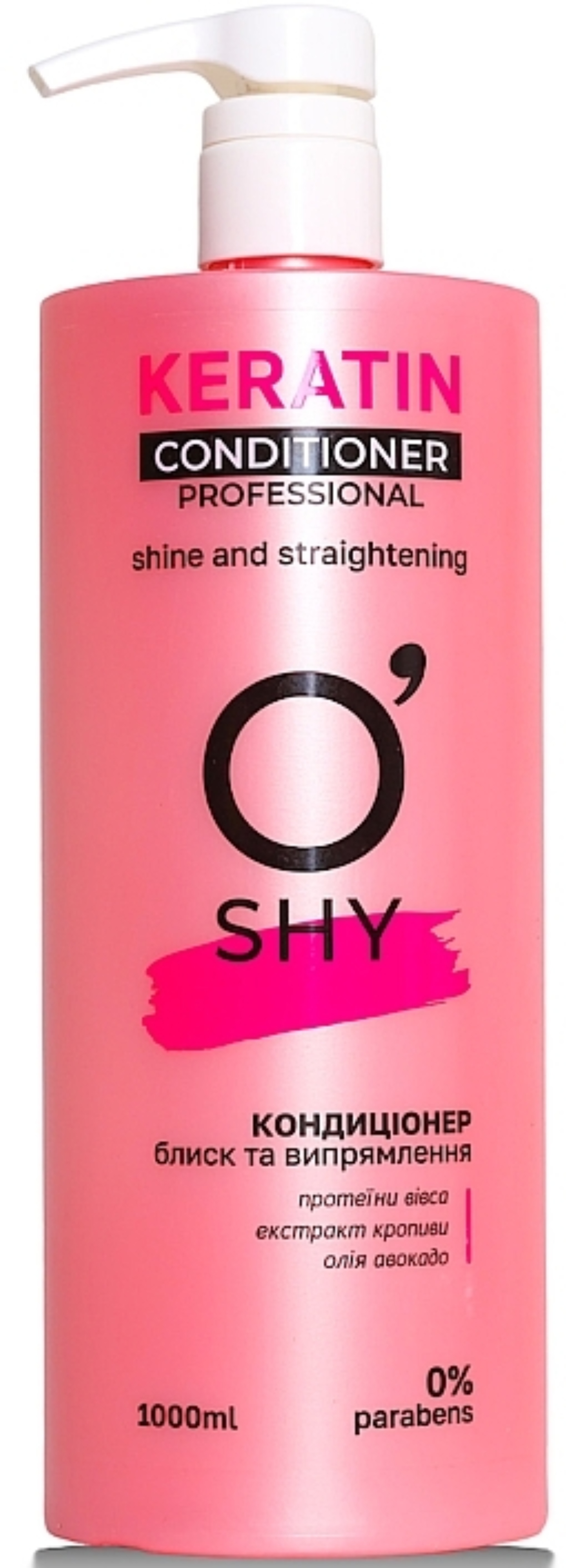 Бальзам для волос O'Shy Keratin Professional Блеск и выпрямление  1 л (4820195508695) - Фото 1