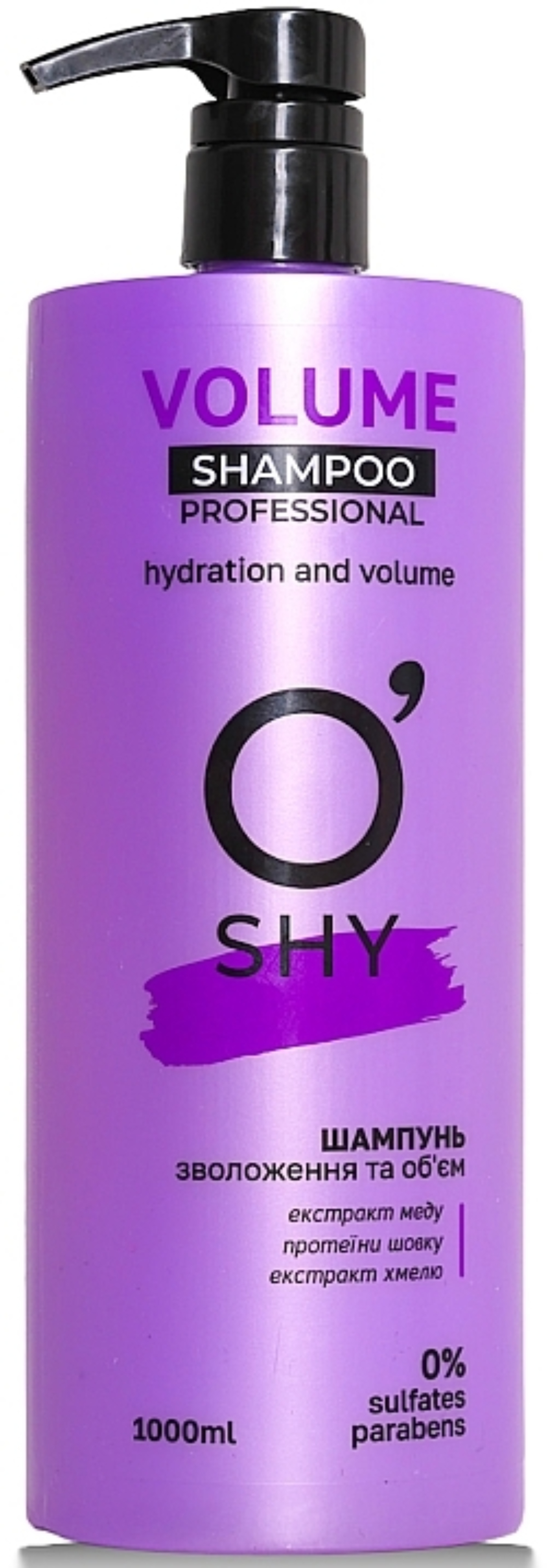 Шампунь женский O'Shy Volume Professional Увлажнение и объем 1 л (4820195508305) - Фото 1