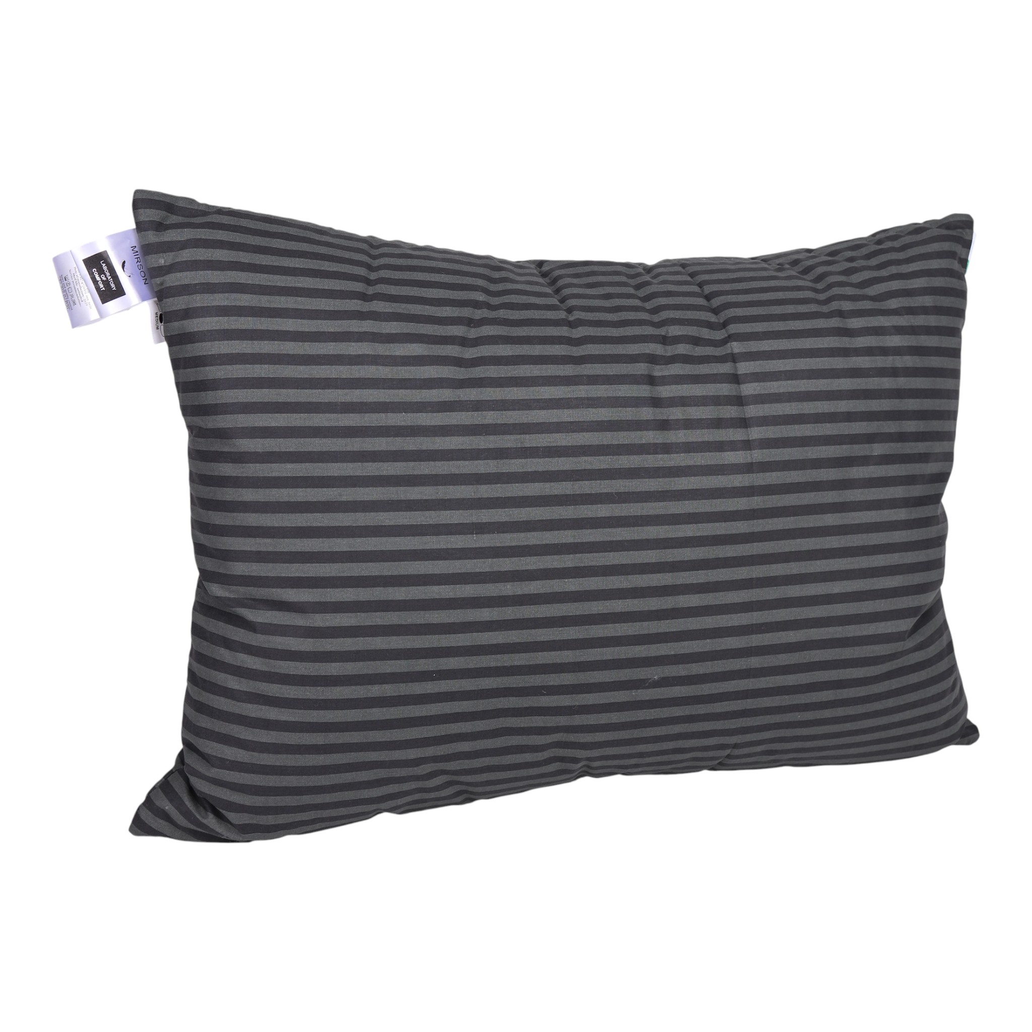 Подушка стандартна MirSon бамбукова №0114 Сolor Fun Line 17-0611 Stripe Black Bamboo середня 50х70 см (2200010864366) - Фото 1