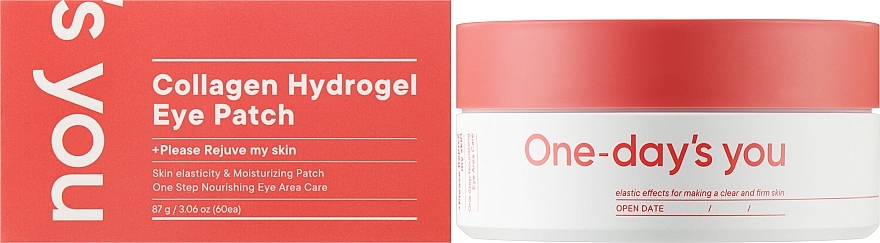 Патчи для кожи вокруг глаз One-Day's You Collagen Hydrogel Eye Patch 87 г (8809452672344) - Фото 1